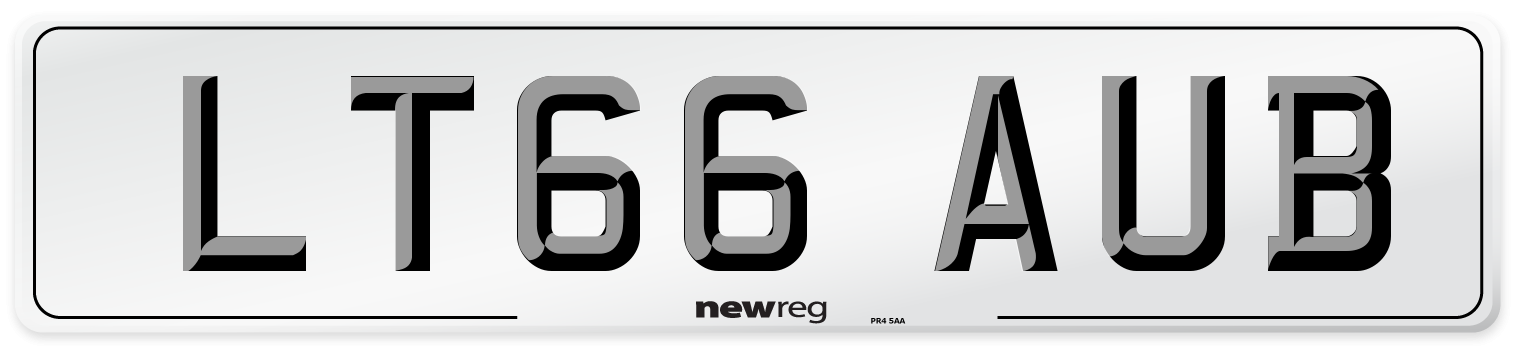 LT66 AUB Number Plate from New Reg